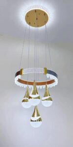 Lustre de cristal LED Aurora Luxe